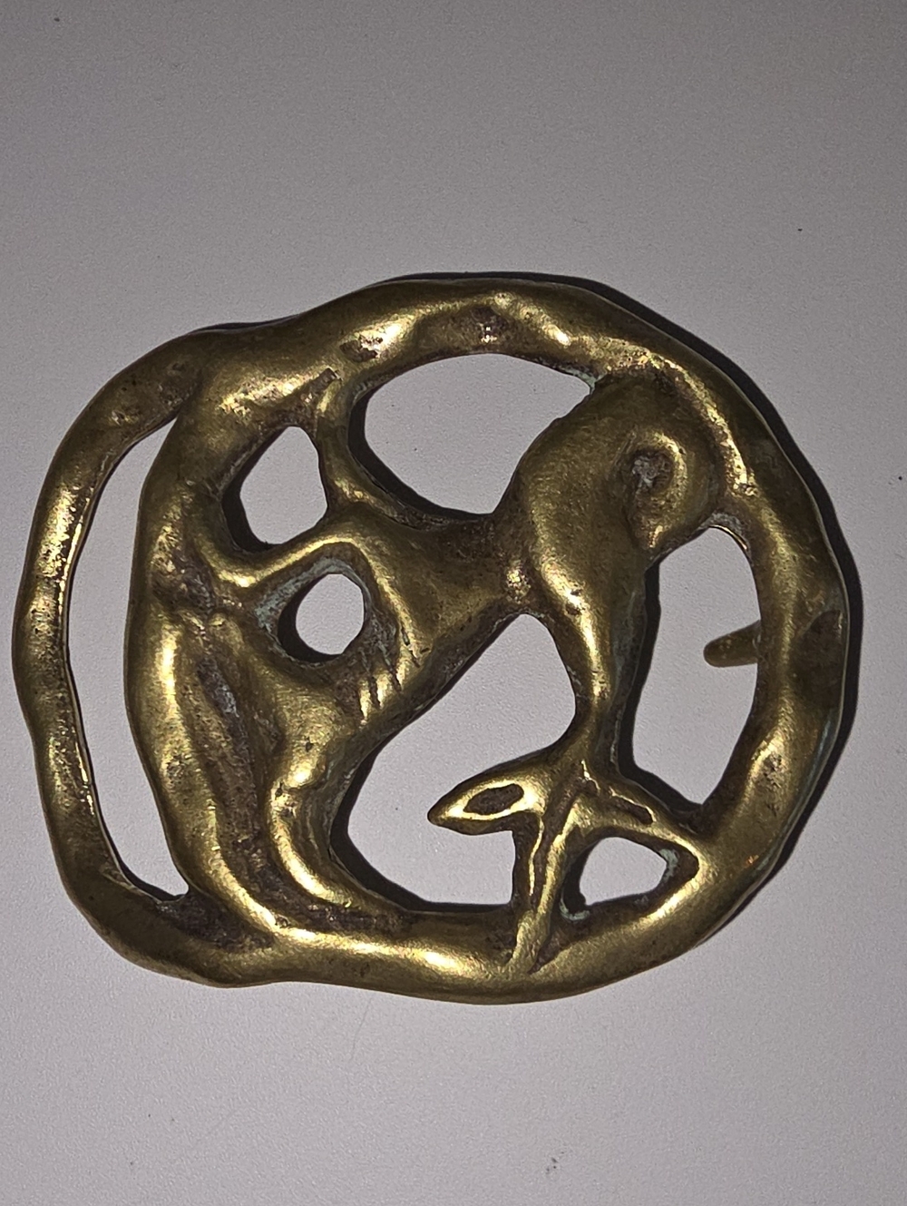 Vintage Solid Brass Capricorn Zodiac Belt Buckle